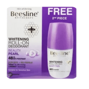 Beesline Beauty Pearl Whitening Roll-On Deodorant 50 ml (1+1) FREE