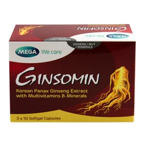 Ginsomin (Ginseng + Multivitamin) Capsules X 30