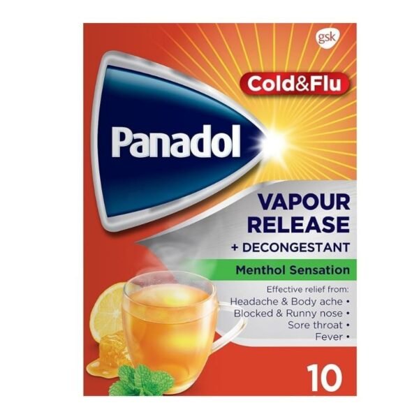 Panadol Cold and Flu Vapour Release and Decongestant Sachets