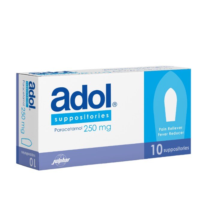 Adol 250 mg Suppositories 10's