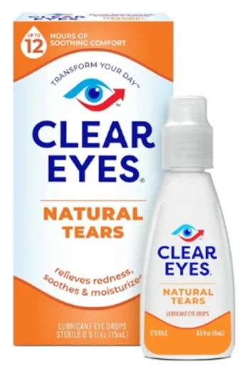 Clear Eyes Natural Tears Eye Drops 15ml