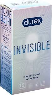 Durex Invisible Ultra Thin Condoms 12 Pack