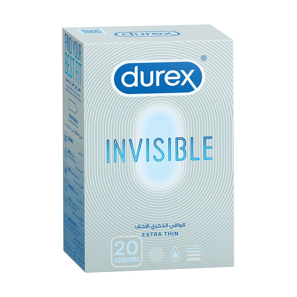 Durex Invisible Ultra Thin Condoms 20 Pack