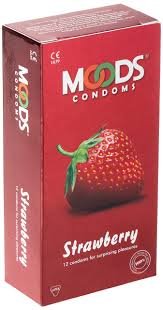 Moods Strawberry Condoms 12 Pack