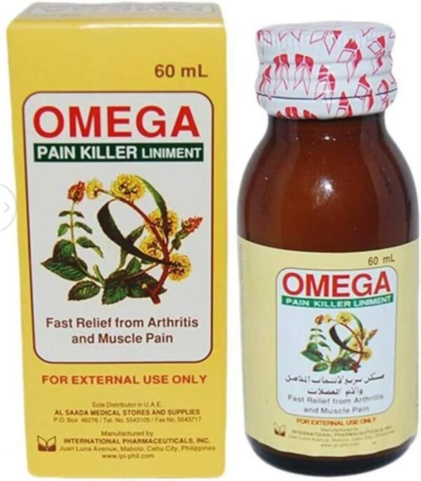 OMEGA PAIN
KILLER
LINIMENT (120
ml)