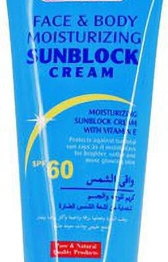 SKIN DOCTOR FACE &
BODY MOISTURIZING
SUNBLOCK CREAM
SPF60 (170 gm)