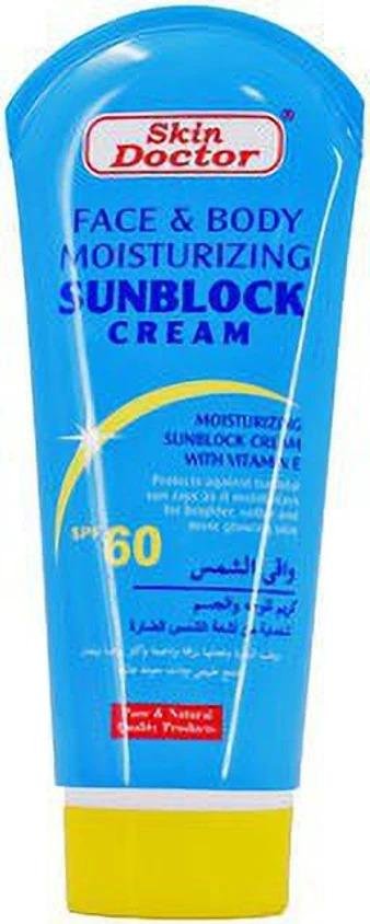 SKIN DOCTOR FACE &
BODY MOISTURIZING
SUNBLOCK CREAM
SPF60 (170 gm)