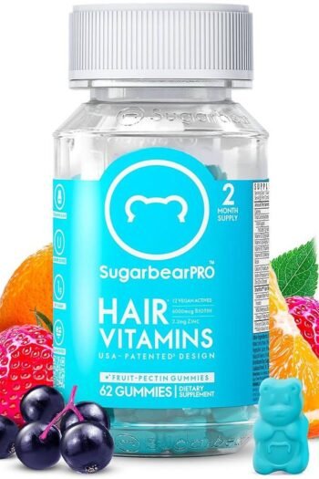 SUGARBEARPRO
HAIR VITAMINS
VEGAN GUMMIES (62
PCS)