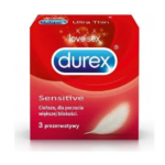 Durex Sensitive Thin Feel Condoms 3pcs