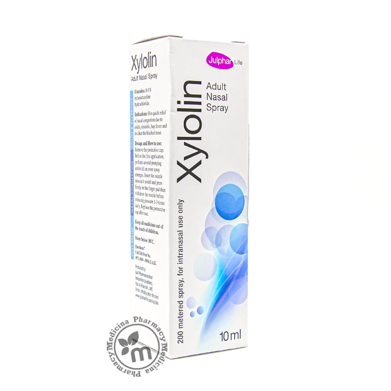 Xylolin 0.1% Xylometazoline Nasal Spray 10ml