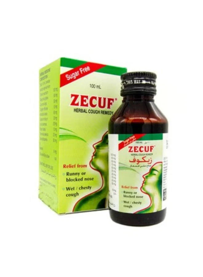 Zecuf herbal cough syrup sugar free 100ml