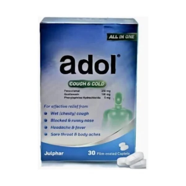 ADOL COUGH& COLD ALL IN ONE CAP 30'S