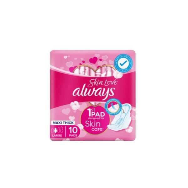 Always Skin Love Maxi Thick Pads Large 10pcs