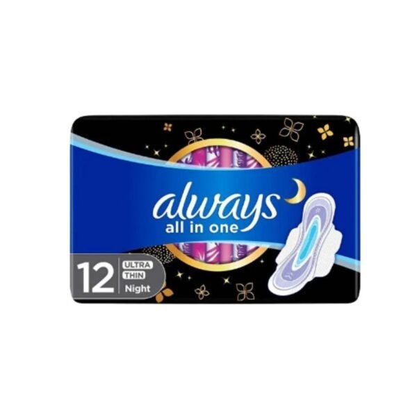 Always all in one Ultra thin night 12 pads