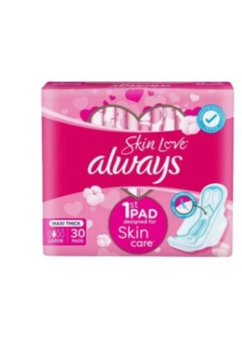 Always skin love large maxi thick 30 pads