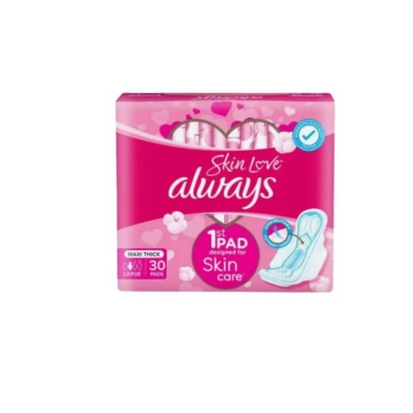 Always skin love large maxi thick 30 pads