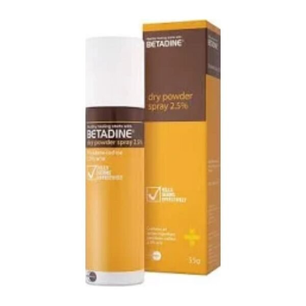 Betadine Antiseptic Dry Powder Spray - 55g