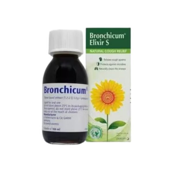 Bronchicum Elixir S is a natural cough remedy100ml