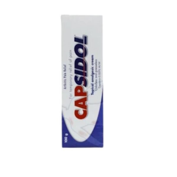 Capsidol Topical Analgesic Capsicin 0.025% Cream 100G