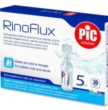 Rinoflux 20 vials of 5 ml - hypertonic solution
