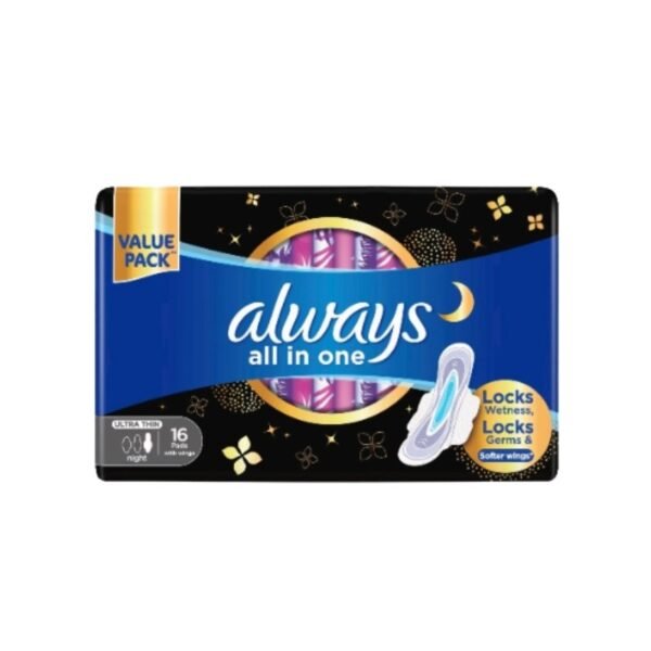 Ultra Thin All In One Night Large Pads 16S
