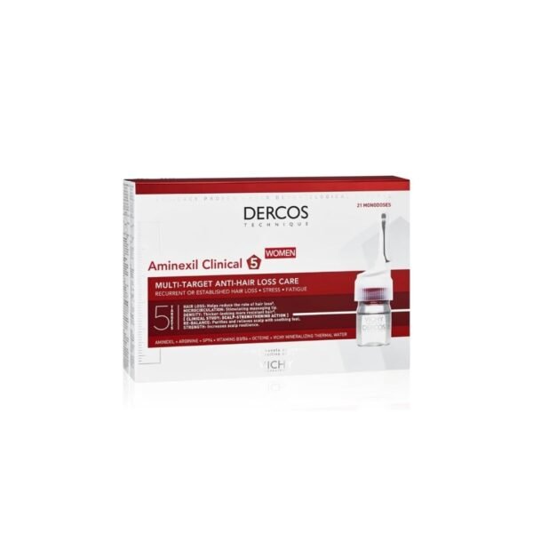 Vichy Dercos Aminexil Clinical 5 Hair Loss  for Women 21 Vials