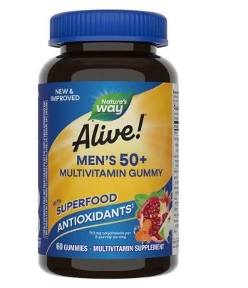 Alive mens multi gummy 60s