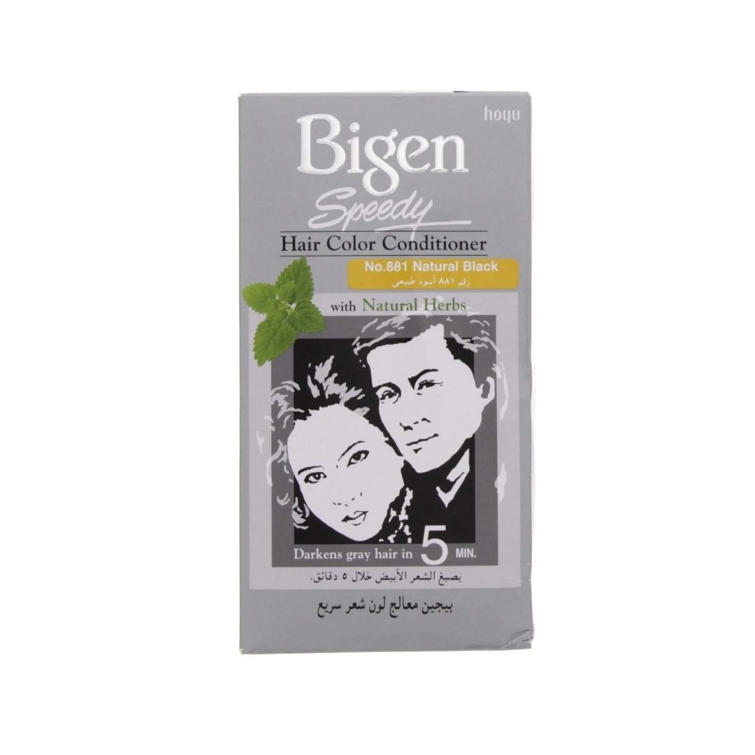 Bigen Speedy Natural Black Hair Color Conditioner No.881 1 pkt (1)