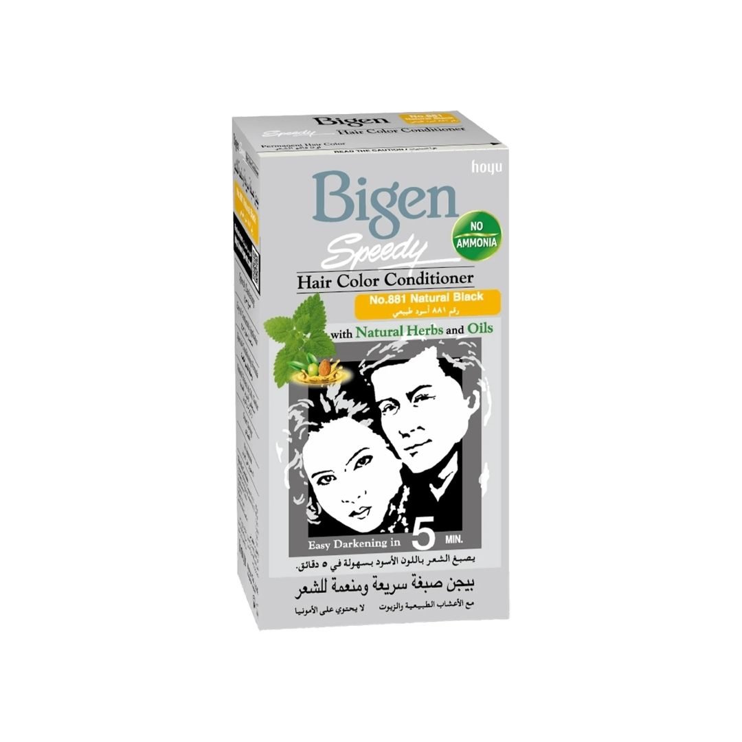 Bigen Speedy Natural Black Hair Color Conditioner No.881 1 pkt