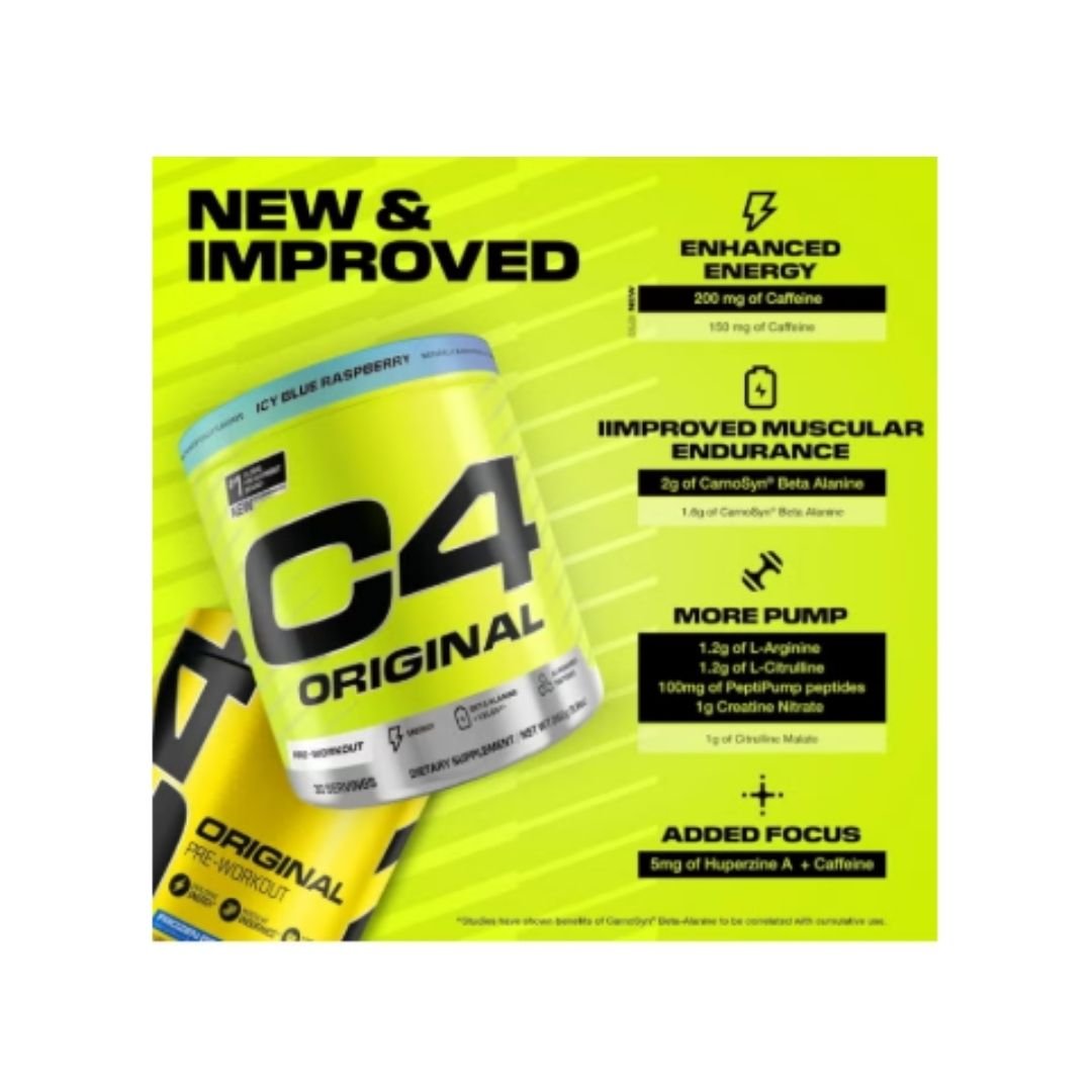 Cellucor C4 Original Preworkout 470g Icy Blue Raspberry 50 Se (1)