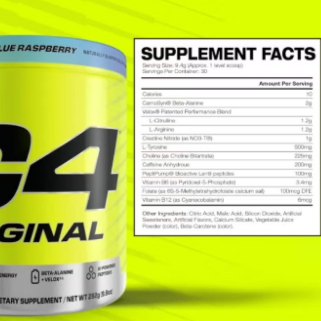 Cellucor C4 Original Preworkout 470g Icy Blue Raspberry 50 Se (2)