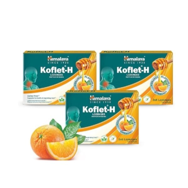 Himalaya Koflet-H  Orange Honey 12 Lozenges  (Pack of 3)