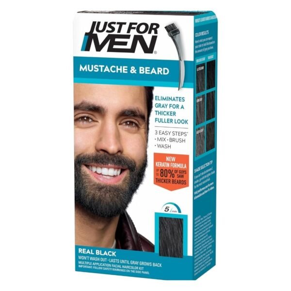 Just for Men Moustache & Beard M-55 Real Black
