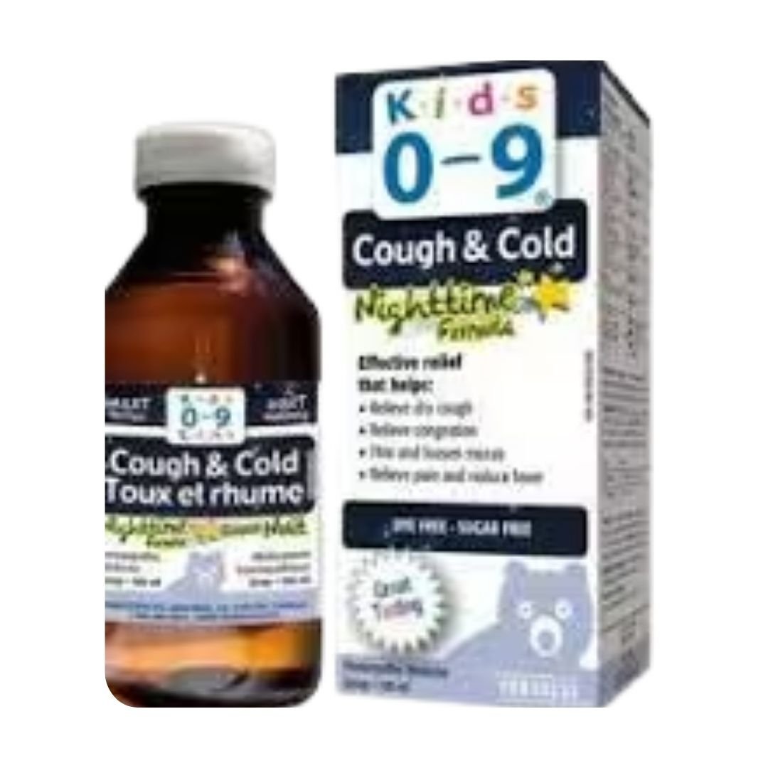 Kids 0-9 cough and cold night sugar free syrup 100m - Image 2