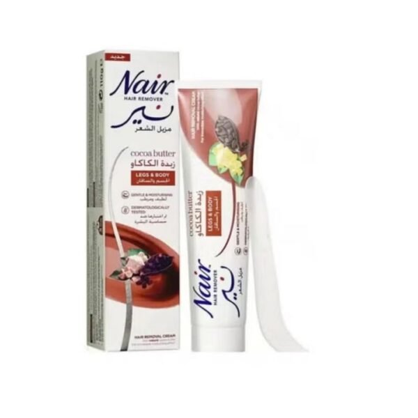 Nair Cream Tube  Natural Cocoa Butter For Legs & Body 110G