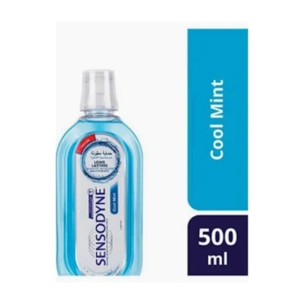 Sensodyne Cool Mint Mouthwash For  Teeth Blue 500ml