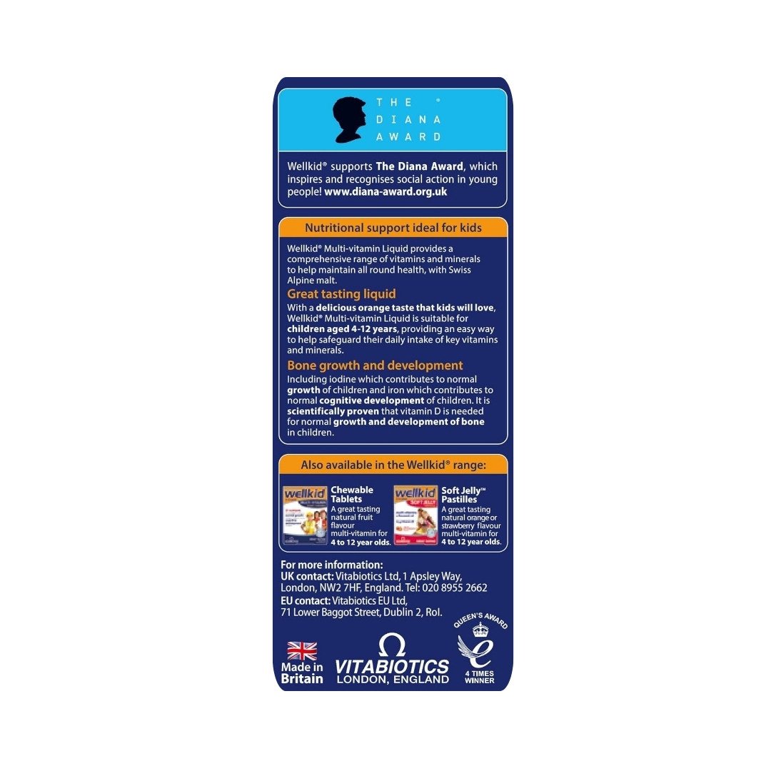 Wellkid Multi-vitamin Liquid For Children 150ml - Image 3