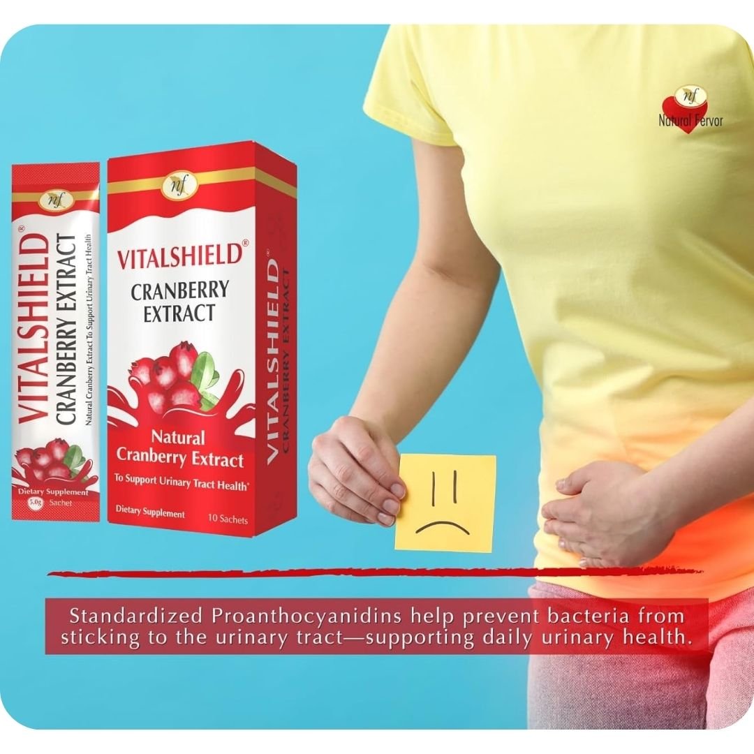 Natural fervor VitalShield Cranberry Extract Sachets 10s (1)