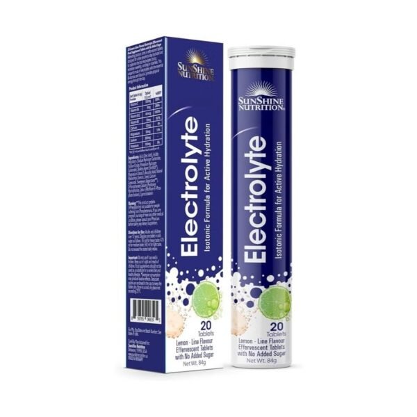 SUNSHINE ELECTROLYTE EFFERVESCENT TAB 90G 20