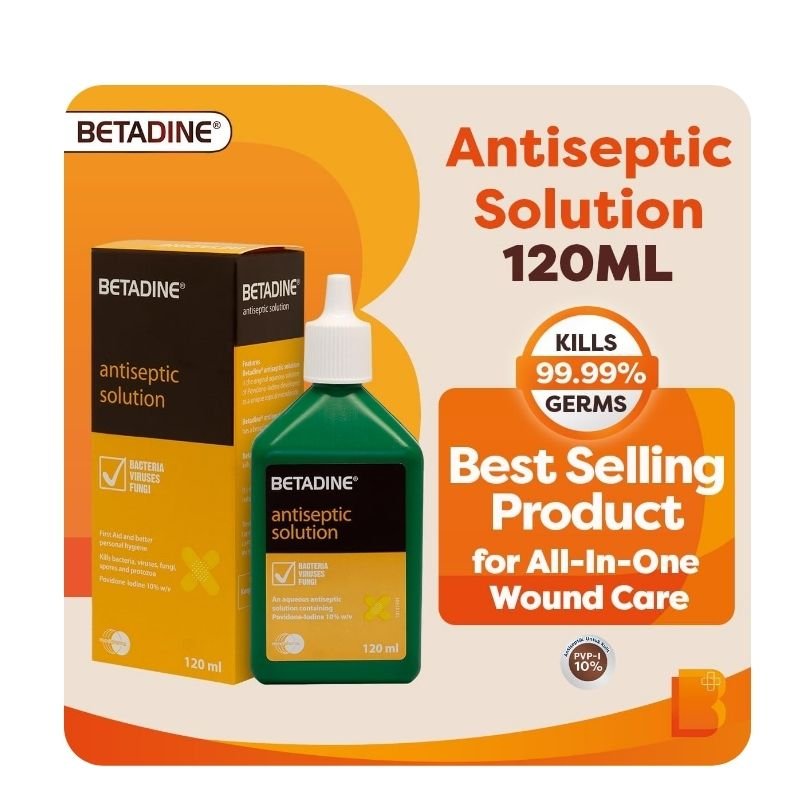 Betadine Antiseptic Solution 120ML - Image 2