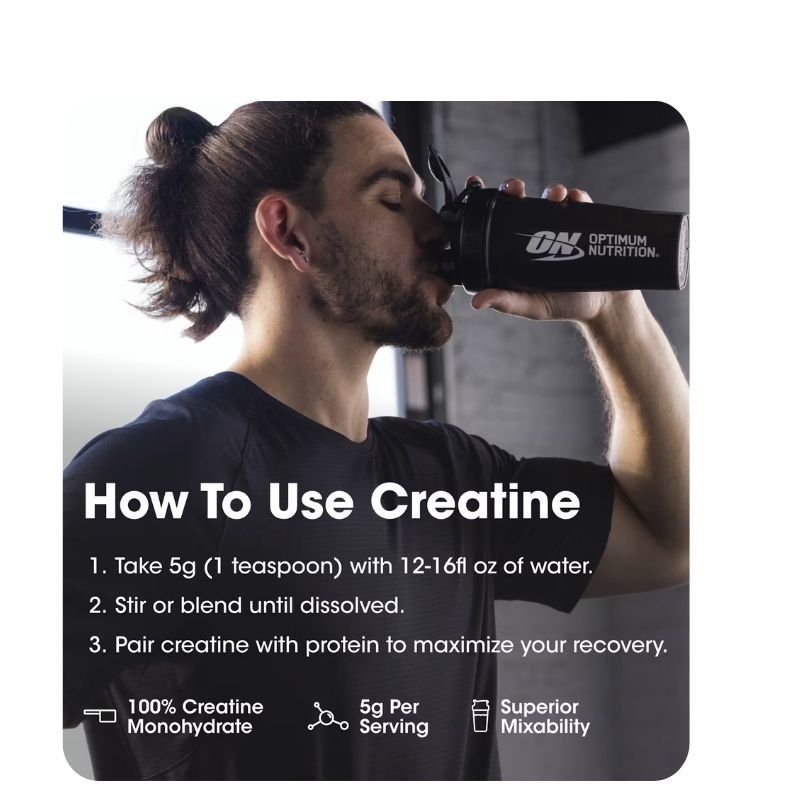 Optimum Nutrition Micronized Creatine Powder Unflavored 10.58 oz (300 g) - Image 3
